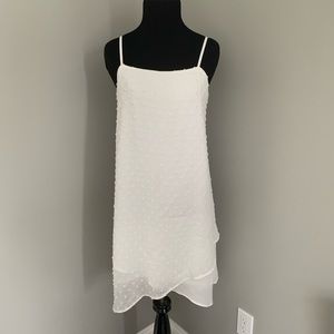 NWT Sheer Polka Dot Cocktail Dress